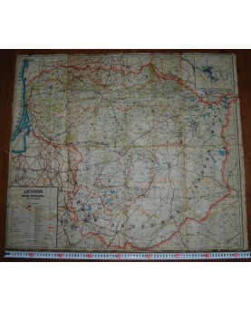Lietuviškas ikikarinis Europos žemėlapis (34x24 cm), (n083)