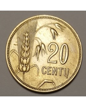 Lithuania. 20 centų, 1925 m.