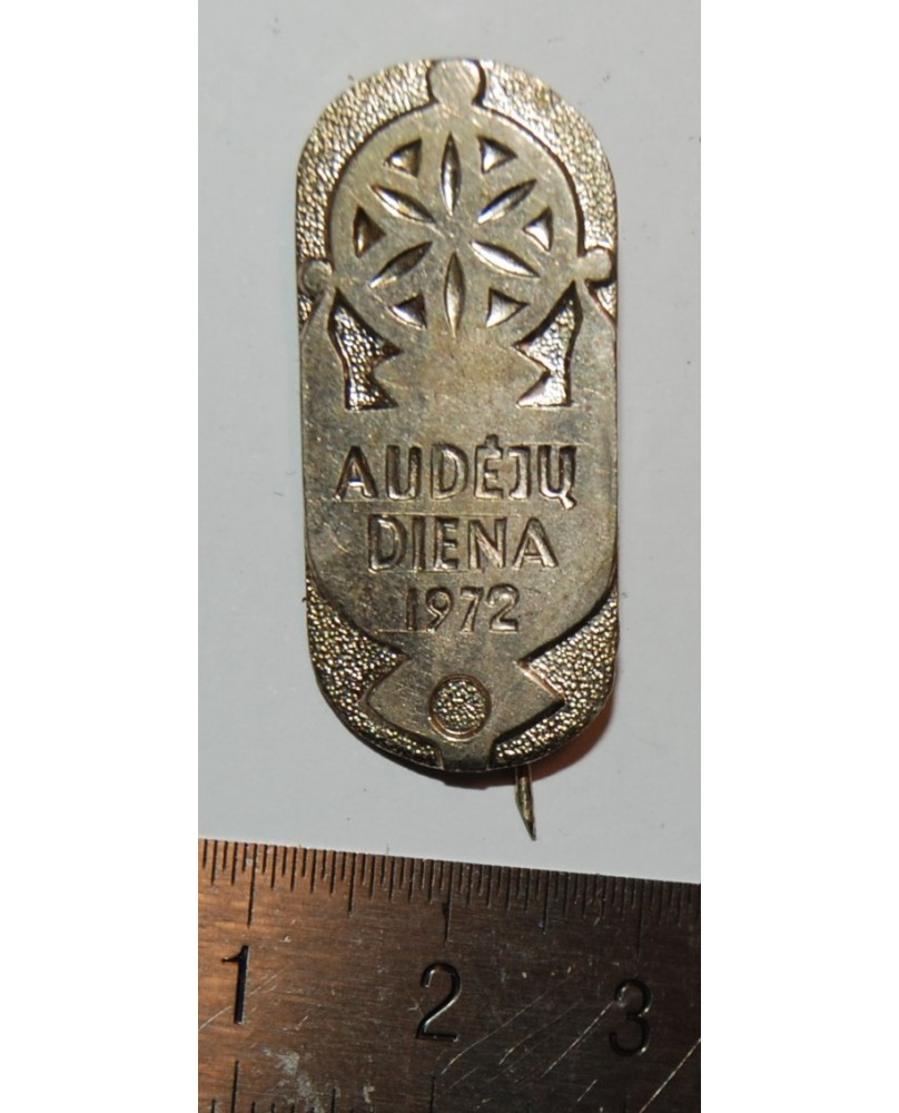 Ženkliukas "Audėjų diena, 1972", (zz091) Ženkliukas "Audėjų diena, 1972", (zz091)