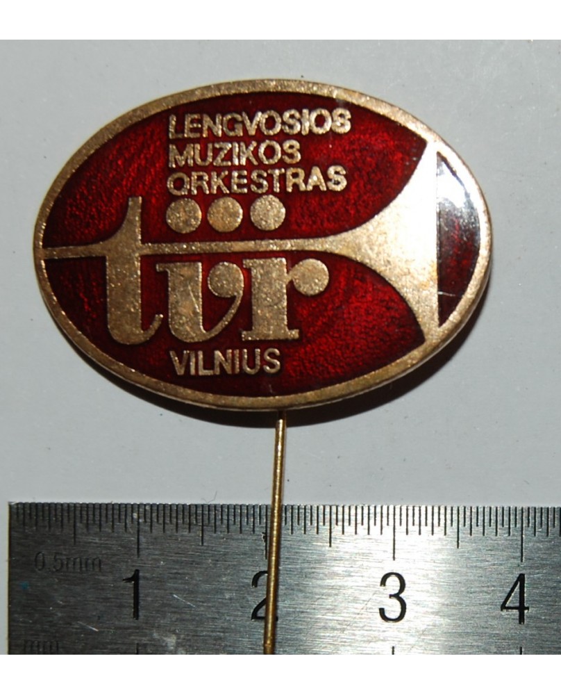 Ženkliukas "TVR lengvosios muzikos orkestras. Vilnius", (zz137) Ženkliukas "TVR lengvosios muzikos orkestras. Vilnius", (zz137)