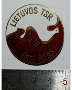 Ženkliukas "Lietuvos TSR - Erfurtas. 1978", (zz075)