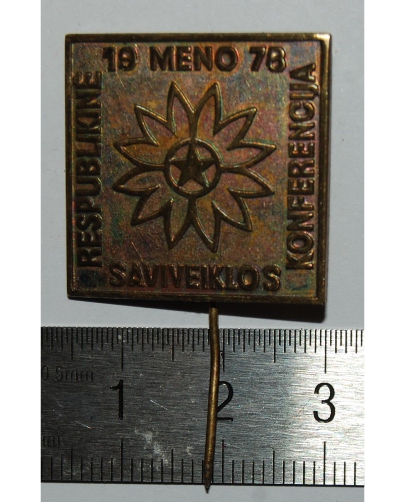 Ženkliukas "Respublikinė meno saviveiklos konferencija, 1978", (zz152) Ženkliukas "Respublikinė meno saviveiklos konferencija, 1978", (zz152)