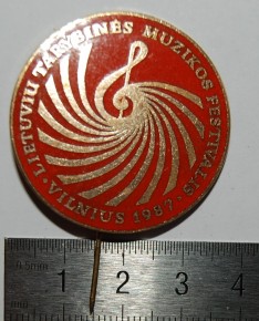 Ženkliukas "Lietuvių tarybinės muzikos festivalis. Vilnius, 1987" (zz113)
