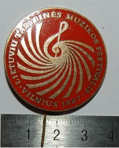 Ženkliukas "Lietuvių tarybinės muzikos festivalis. Vilnius, 1987" (zz113)