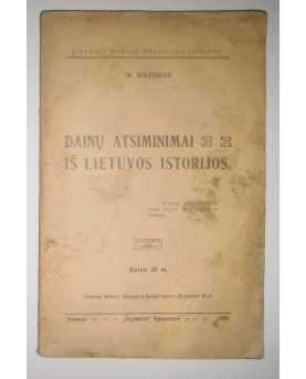 M. Biržiška, "Dainų...