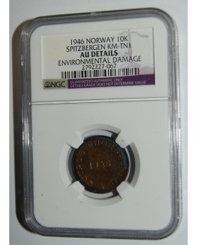 SSSR. Špicbergenas/Svalbardas, Norvegija. Arktikugol. 10, 15, 20, 50 kapeikų, 1946. NGC!!! RARE