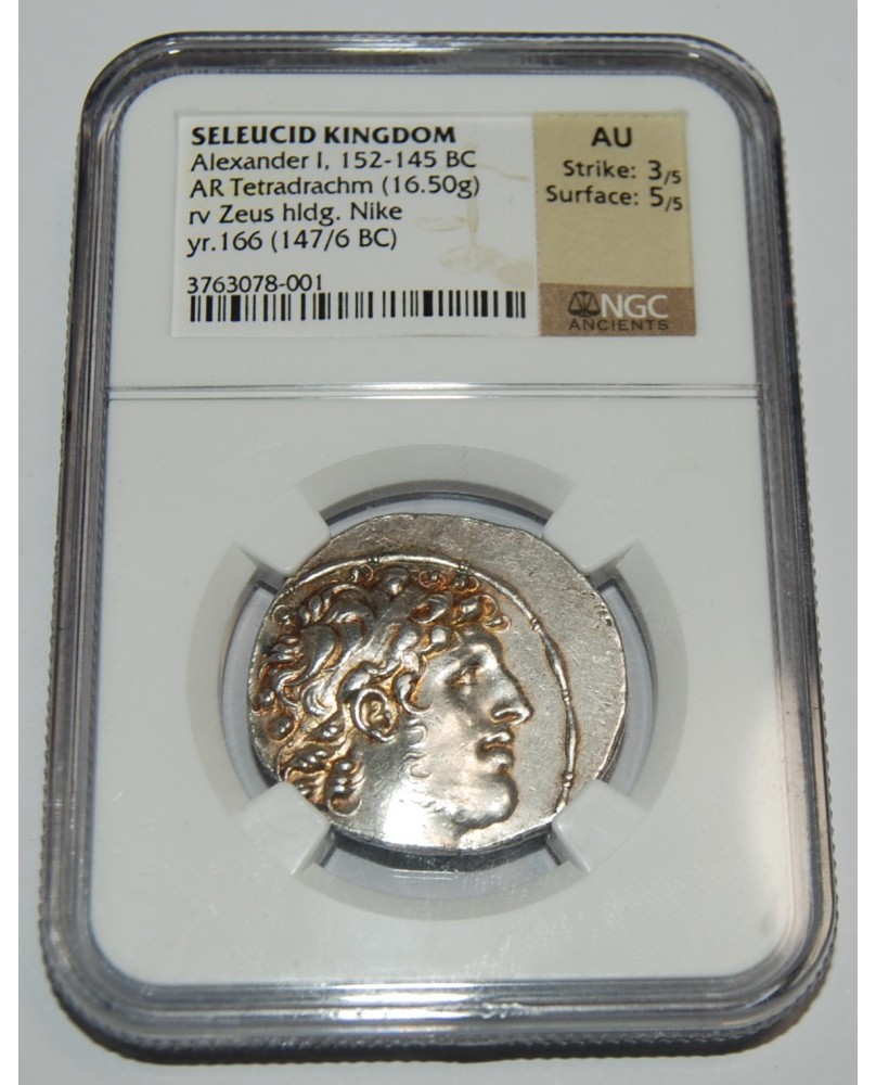 Seleucidų Karalystė. Alexander I, 152-145 BC, AR Tetradrachm (16,50 g)