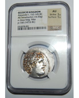 Seleucidų Karalystė. Alexander I, 152-145 BC, AR Tetradrachm (16,50 g)