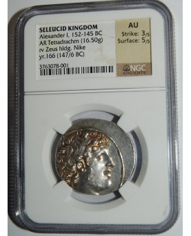 Seleucidų Karalystė. Alexander I, 152-145 BC, AR Tetradrachm (16,50 g)