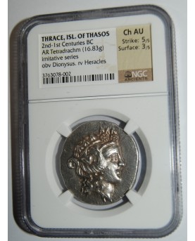 Thrace, Isl. of Thasos, 2nd - 1st Centuries BC, AR Tetradrachm (16,83g)