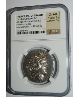 Thrace, Isl. of Thasos, 2nd - 1st Centuries BC, AR Tetradrachm (16,83g)