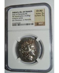 Thrace, Isl. of Thasos, 2nd - 1st Centuries BC, AR Tetradrachm (16,83g)